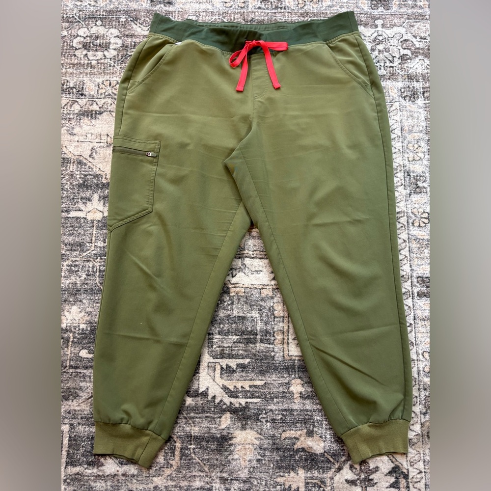 Figs Scrub Joggers Pants Army Green Size‎ XL Petite